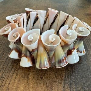 Artisan Shell Spiral Bracelet